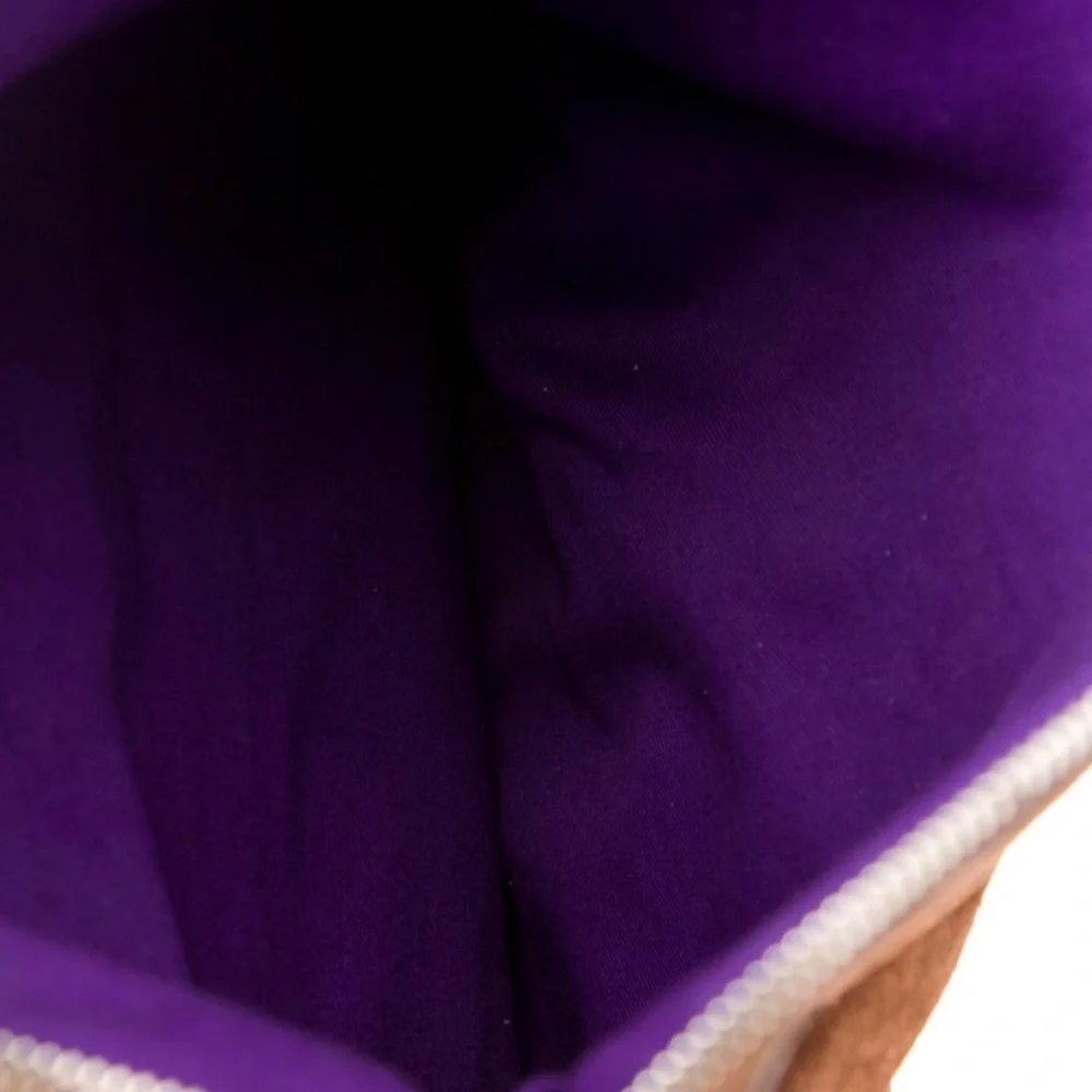 Ralph Lauren Brown Suede Shoulder Bag with Leather Trim - Picture 5 of 6